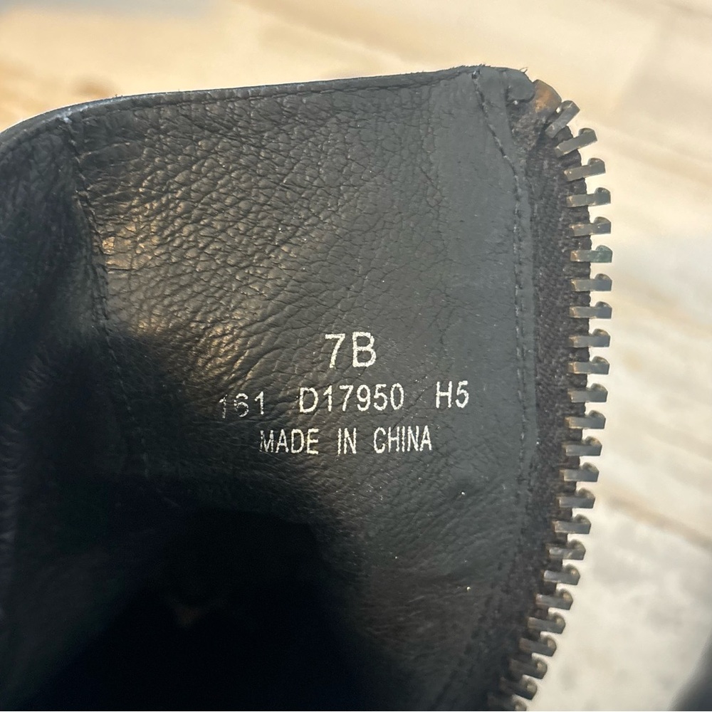 Cole Haan Black O-Ring Harness Leather Waterproof Biker Ankle Boots Women’s 7 - Picture 6 of 15